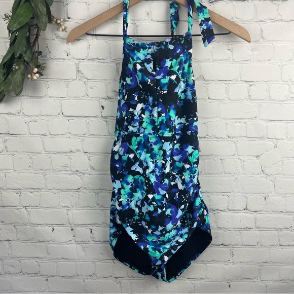 Speedo Swim Speedos One Piece Y Low Back Halter Swimsuit Size 4